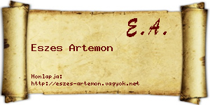 Eszes Artemon névjegykártya